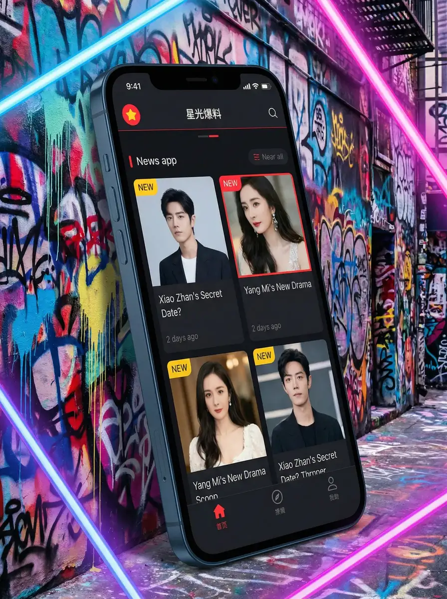 哇嘎社区 APP界面展示 - 掌上吃瓜神器